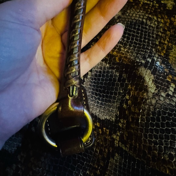 Vintage Dooney & Bourke Ltd.Ed Florentine Python Embossed Domed Buckle Satchel - Picture 14 of 17